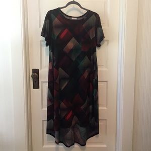 Black Geometric Carly dress